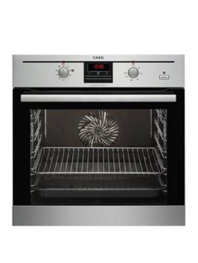Aeg Bc330352Km Built-In Electric Single Oven - Stainless Steel